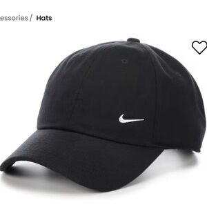 Nike Classic Black Baseball Cap with White Logo